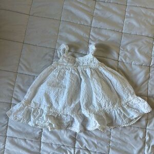 White Eyelet Baby Dress